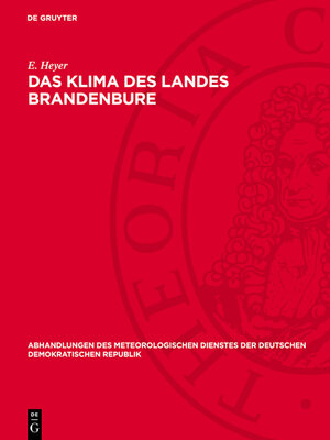 cover image of Das Klima des Landes Brandenbure